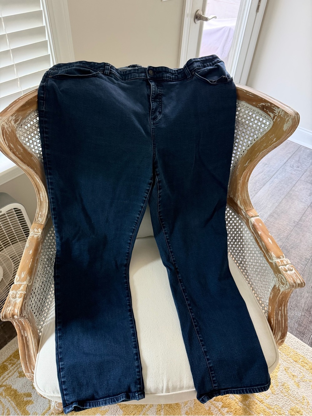 Talbots Dark Blue Straight Leg Women’s Jeans, 22W